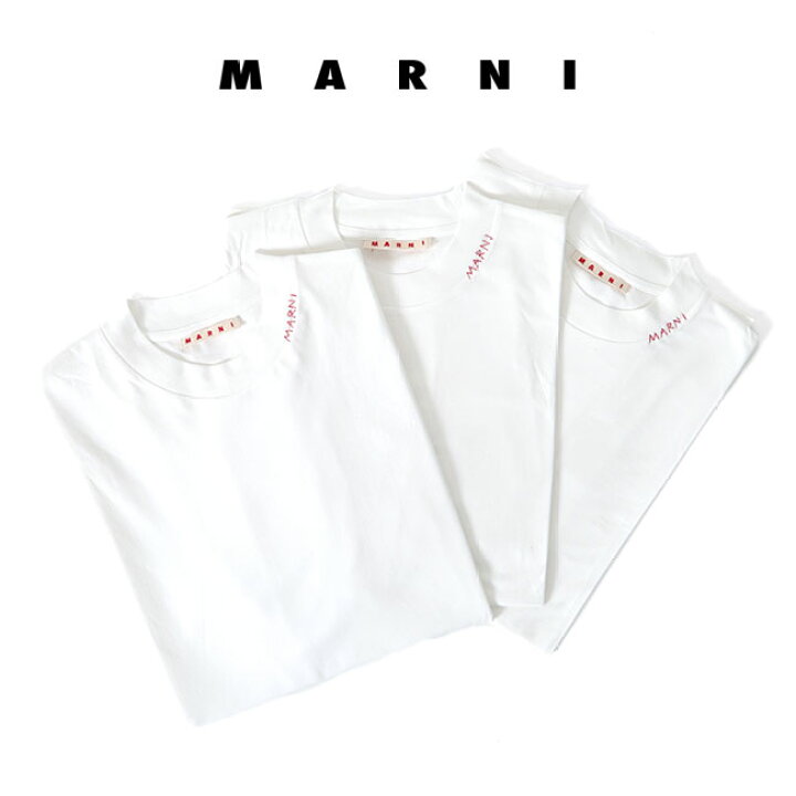 楽天市場】MARNI マルニ オーガニックコットン 3P パックTシャツ 