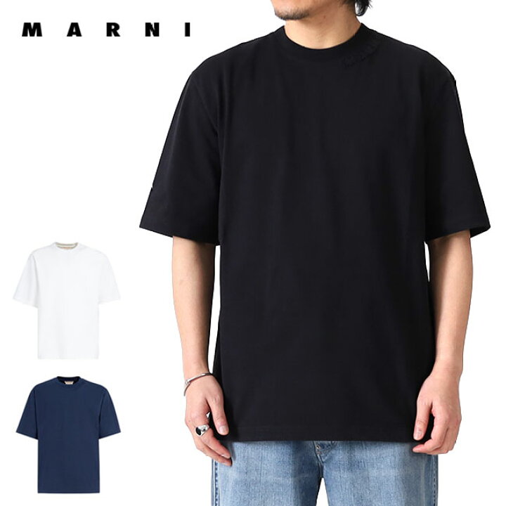 楽天市場】MARNI マルニ オーガニックコットン オーバーサイズ ロゴT  