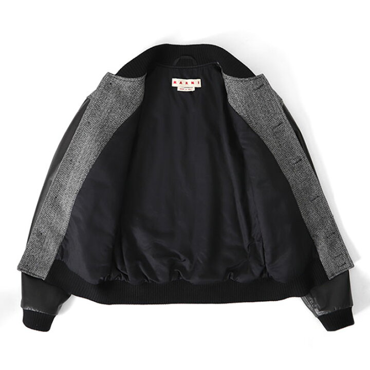 楽天市場】MARNI マルニ ヘリンボーンウール レザー スタジャン  