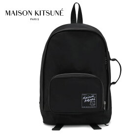 Maison Kitsune メゾンキツネ 2WAY ナイロン バックパック MM05161WQ1001 黒 リュックサック
