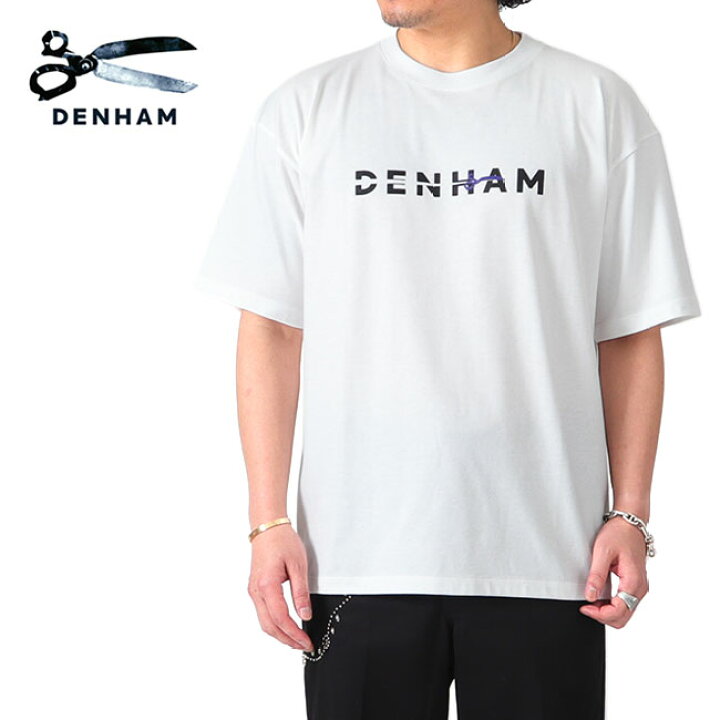 楽天市場】DENHAM デンハム CUT THE LOGO TEE シザーロゴ Tシャツ 半袖