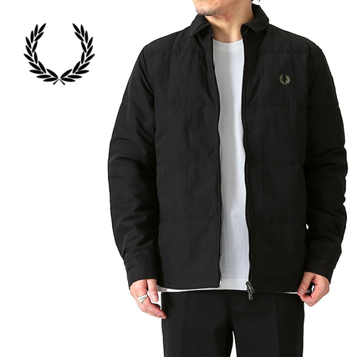 楽天市場】FRED PERRY フレッドペリー キルト シャツジャケット M6642  