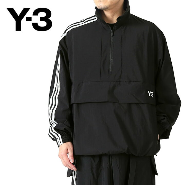 楽天市場】Y-3 ワイスリー オーバーサイズ ハーフジップ ナイロンプル 