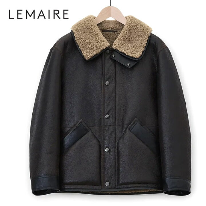 楽天市場】LEMAIRE ルメール ラムレザー シアリング ムートンコート 