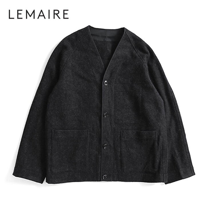 楽天市場】LEMAIRE ルメール アルパカウール ノーカラージャケット 