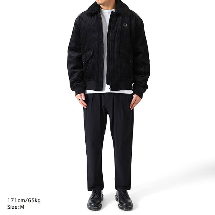 楽天市場】Fred Perry フレッドペリー 襟ボア コーデュロイ ボンバー 