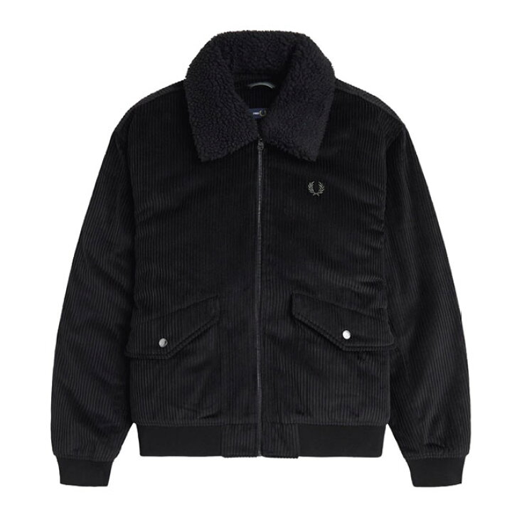 楽天市場】Fred Perry フレッドペリー 襟ボア コーデュロイ ボンバー 