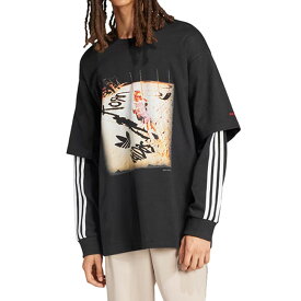 adidas × KORN アディダス コーン アルバムフォト レイヤード ロンT JG1338 長袖Tシャツ メンズ