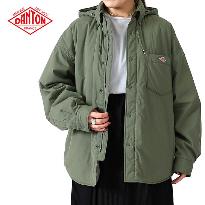 楽天市場】DANTON ダントン インサレーション フード付き シャツ 