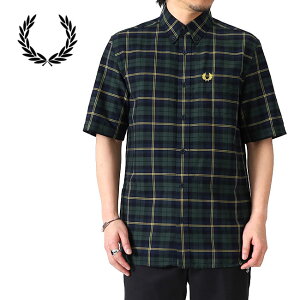 Fred Perry �t���b�h�y���[ �I�b�N�X�t�H�[�h �^�[�^���`�F�b�N�V���c M9627 �����V���c �����Y **