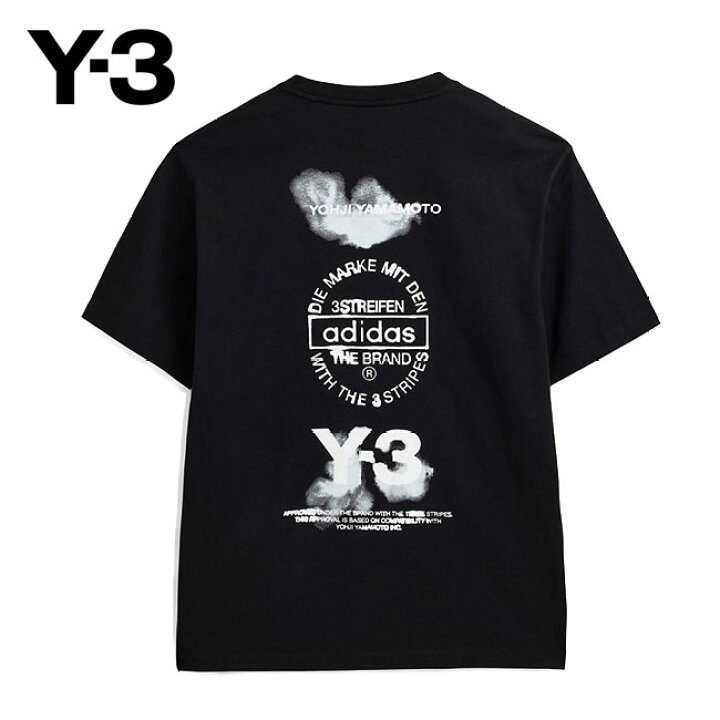 楽天市場】Y-3 ワイスリー グラフィック バックロゴ Tシャツ JX4745 黒 