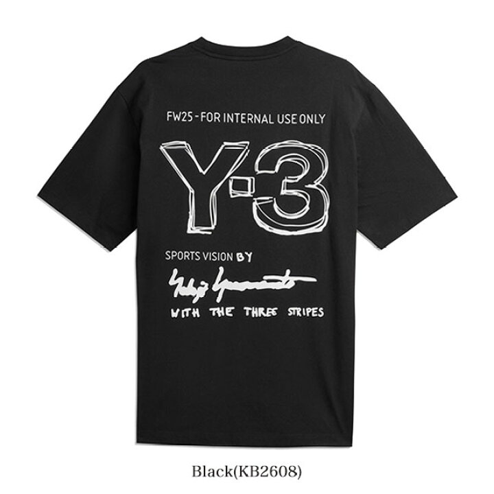 楽天市場】Y-3 ワイスリー グラフィック バックロゴ Tシャツ KB2607