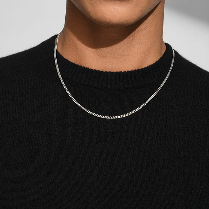トムウッド TOM WOOD TOMWOOD ネックレス Curb Chain Slim 17inch 