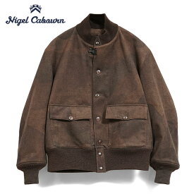 [予約商品] Nigel Cabourn ナイジェルケーボン A-1 ウルトラスエード カモフラージュ フライトジャケット 80510090001 迷彩 MA-1 メンズ
