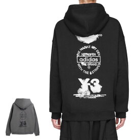 Y-3 ワイスリー グラフィック プルオーバー スウェットパーカー JX4748 JZ0650 メンズ