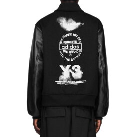 [SALE] Y-3 ワイスリー レターマンジャケット JX7338 袖レザー スタジャン プリマロフト メンズ