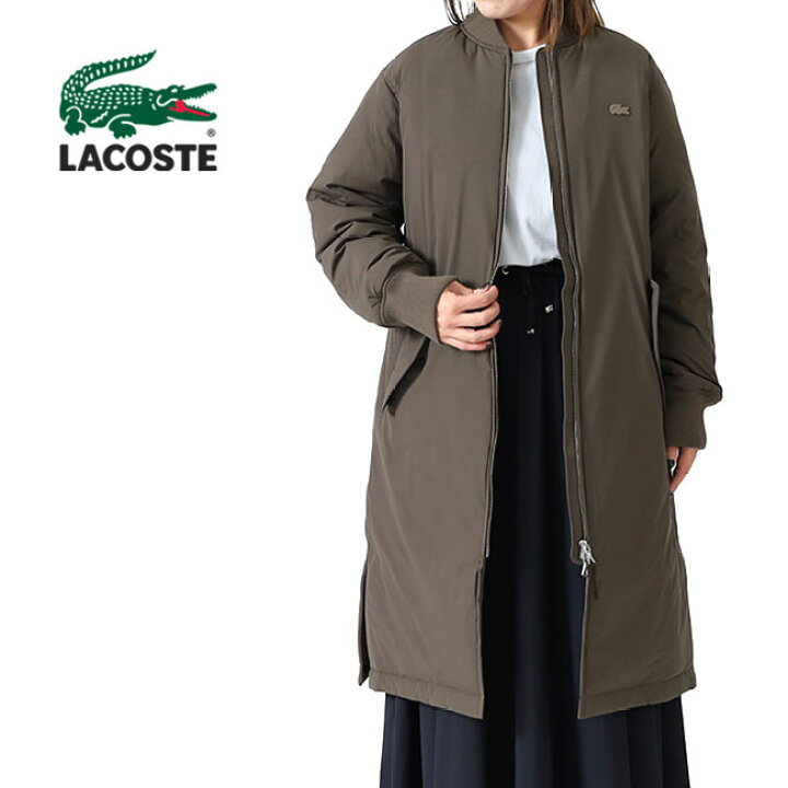 楽天市場】LACOSTE ラコステ 撥水 MA-1 ミリタリー ダウンコート 