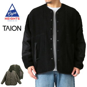 Cape Heights × TAION �P�[�v�n�C�c �^�C�I�� KINSELLA ���o�[�V�u�� �{�A�t���[�X �J�[�f�B�K�� CHU25W1101 �{�A�W���P�b�g �����Y