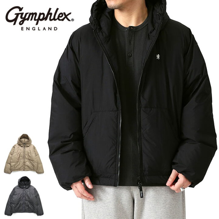 楽天市場】Gymphlex ジムフレックス ナイロンタフタ フード付き ダウン 