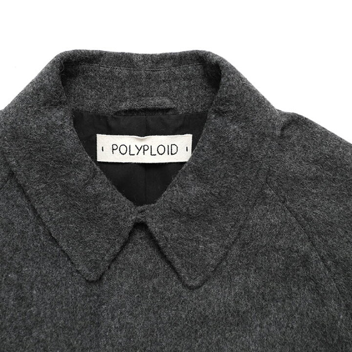 楽天市場】POLYPLOID ポリプロイド ウールステンカラーコート C-1-001 