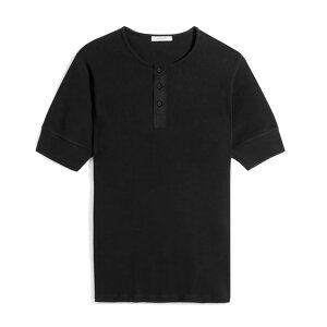 LEMAIRE �����[�� �R�b�g�����l�� �w�����[�l�b�N���uT�V���c TS0007 LJ1030 �� �u���b�N ����T�V���c �����Y