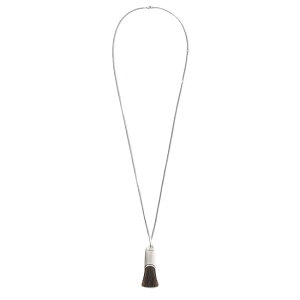 LEMAIRE �����[�� �p�[�\�i�� �u���V �l�b�N���X JW0081 LO036 �V���o�[ �����Y ���f�B�[�X �M�t�g �v���[���g **