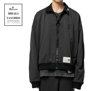 Maison MIHARA YASUHIRO ���]�� �~�n�����X�q�� Wide Back Track Jacket ���C�h�o�b�N �g���b�N�W���P�b�g A17JK561 �W���[�W �u���]�� �u���b�N �����Y