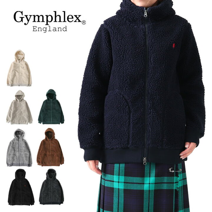 楽天市場】GYMPHLEX ジムフレックス ボアフリースジャケット ジップ J 
