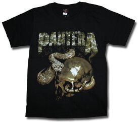 パンテラ Tシャツ PANTERA Tシャツ バンドTシャツ バンt ヘヴィメタル ヘビメタ ロックTシャツ スカル&スネーク メール便OK rock band ユニセックス 売れ筋 バーゲン