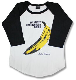 ヴェルヴェット・アンダーグラウンド The Velvet Underground Tシャツ バナナ ラグラン ベースボール 七分袖 7分袖 長袖 tシャツ バンドTシャツ ロックTシャツ アンディ・ウォーホル メンズ レディース 母の日 ベルベット ユニセックス メール便OK 最安値挑戦