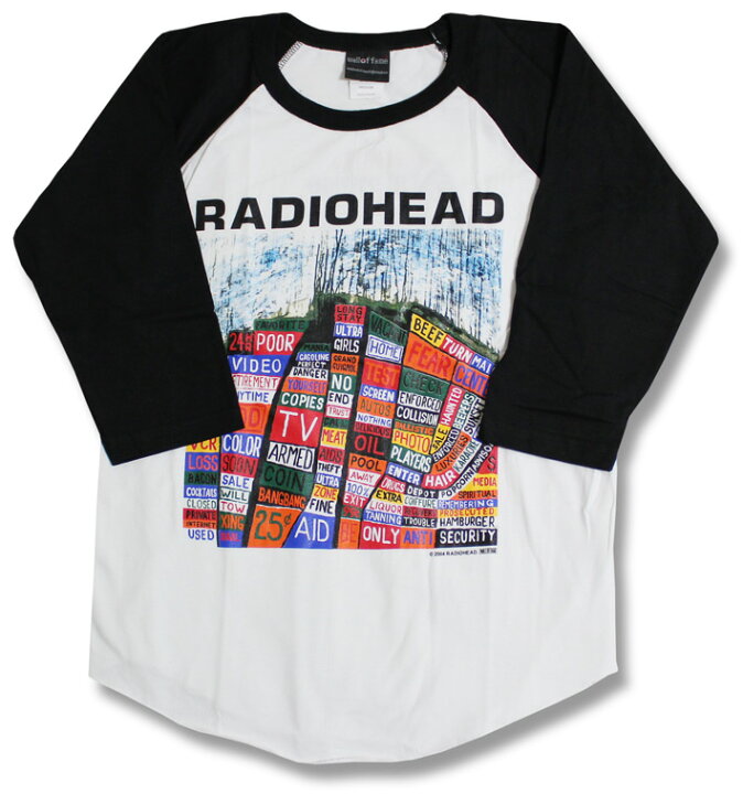 楽天市場】予約 Radiohead レディオヘッド 七分袖シャツ ラグランT 