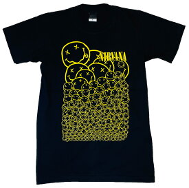 Nirvana tシャツ ニルヴァーナ Tシャツ ニルバーナ バンドTシャツ ロックTシャツ バンT メンズ レディース Rock band T-SHIRTS ロックファッション 半袖 ニコちゃん スマイル