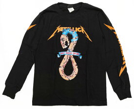 メタリカ Tシャツ ロンT Metallica tシャツ Don't Tread on Me ロングTシャツ 長袖 ロングスリーブ ロックTシャツ バンド Tシャツ ロック ファッション ROCK BAND T-SHIRTS ヘヴィメタルTシャツ メンズ レディース ユニセックス