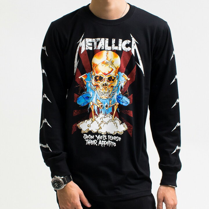 楽天市場】メタリカ tシャツ 長袖 ロンT metallica ロンT バンドT 