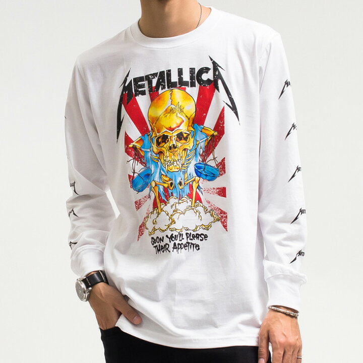 楽天市場】メタリカ tシャツ 長袖 ロンT metallica ロンT バンドT 