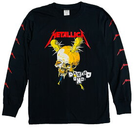 メタリカ 長袖 ロンT metallica tシャツ ロングスリーブ ロックTシャツ バンド Tシャツ ロック ファッション ROCK BAND T-SHIRTS ヘヴィメタル Tシャツ メンズ レディース ユニセックス スカル ヘビメタ 激安