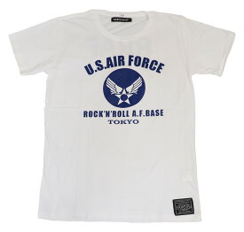 エアフォース Tシャツ U.S.AIR FORCE アメリカ空軍 バンドTシャツ ロックTシャツ オリジナル Rock'n'Roll ミリタリー アーミー 半袖 Golden Rock T T-SHIRTS オリジナル ファッション fashion おすすめ ユニセックス