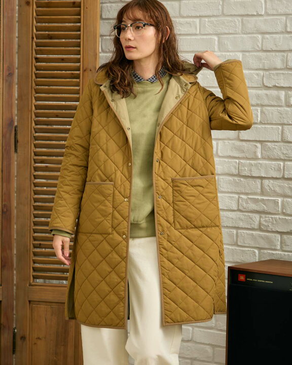 楽天市場】【30%OFF】中綿キルトリバーシブルコート/レディース/セール 