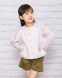 【50%OFF】Wガーゼカーディガン/キッズ/セール/202D3300ギフト包装無料 100-130サイズ 子供服 ゴールデンベア Golden Bear