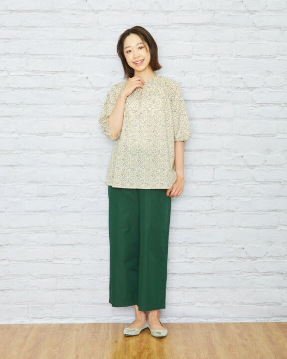 【50%OFF】セミワイドパンツ/レディース/セール/467HA702ギフト包装無料 M-L ゴールデンベア Golden Bear ゴールデンベアストア ゴールデンベア ダークグリーン LLサイズ セーター