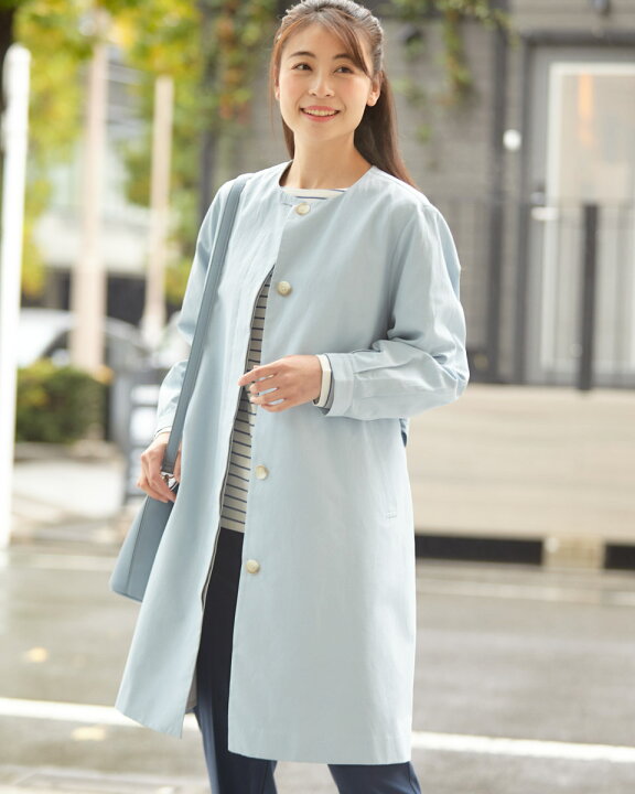 楽天市場】【50％OFF】ノーカラーコート/レディース/セール/468J1150 