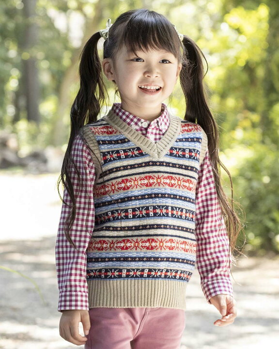 楽天市場】【50％OFF】フェアアイルニットベスト/男の子＆女の子 