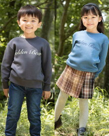 【50％OFF】LOGOスウェット/男の子＆女の子/セール/205JD432 ゴールデンベア Golden Bearギフト包装無料 100-130サイズ 子供服 ゴールデンベア Golden Bear