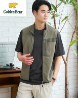 【50％OFF】【公式】ZIPベスト/メンズ/父の日/セール/314U3403/ギフト包装無料 M-LL ゴールデンベア Gold…