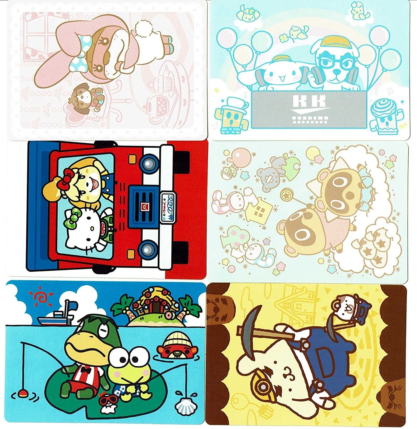 楽天市場】とびだせ どうぶつの森 amiibo+』amiiboカード 【サンリオキャラクターズコラボ】おまけシールのみ 全6種 カードなし :  ゴールデンホビー