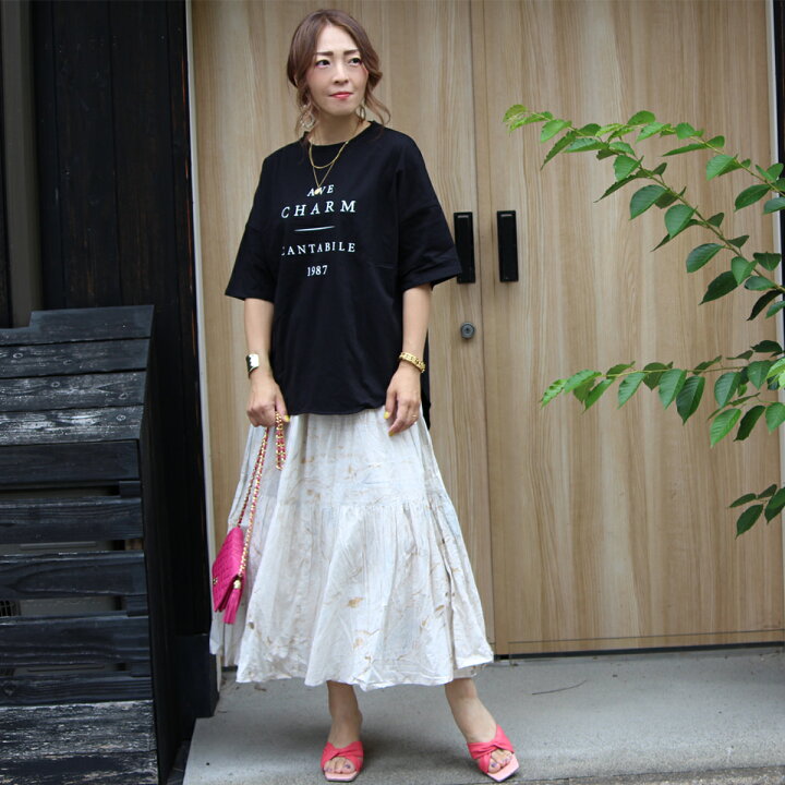 楽天市場 スカート ロング レディース フレアスカート マーブル柄 シンプル オフィス ビジネス カジュアル ママ 春 夏 秋 きれいめ ミディ オフホワイト ライトブルー 代 30代 40代 50代 レディースファッション プチプラ ウェストゴム 送料無料 Gold Horns