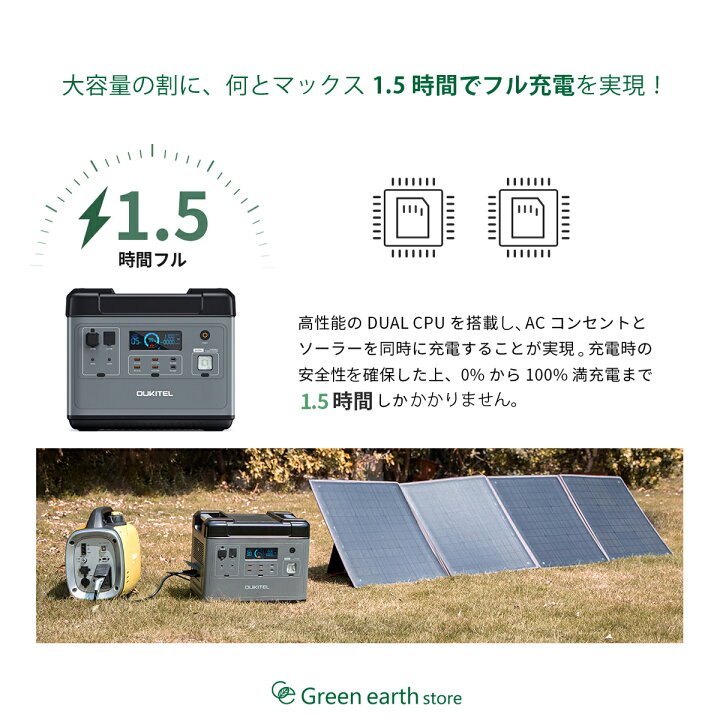 楽天市場】【2年保証付き】 OUKITEL ポータブル電源 P2001 非常用電源 
