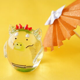 金箔入 「福々十二支」辰 干支 龍 竜 ドラゴン ガラス 置物 お土産 金沢 旅行 金箔 プチギフト お正月 年末年始