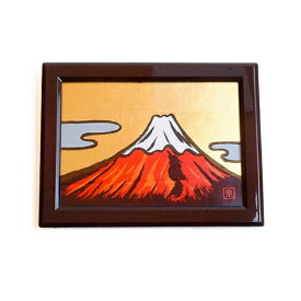 ミニパネル 赤富士（横） 富士山 飾り パネル 装飾 インテリア 金箔 金沢 金沢土産