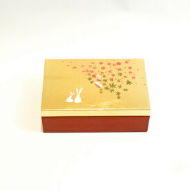 アクセサリーBOX(大) 「夢うさぎ」 金沢箔工芸品 漆器　ギフト包装 のし 対応 アクセサリーケース 小物入れ プレゼント 工芸品 お祝い